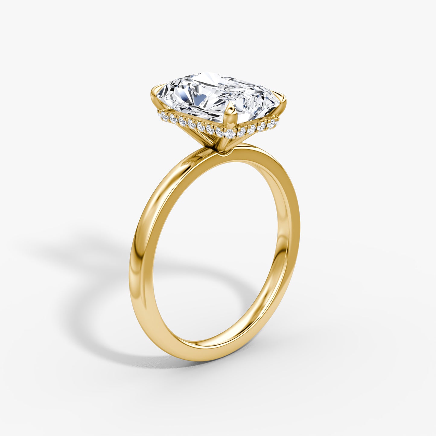 Radiant Elegance: 3.07ct Fancy Yellow Diamond Ring