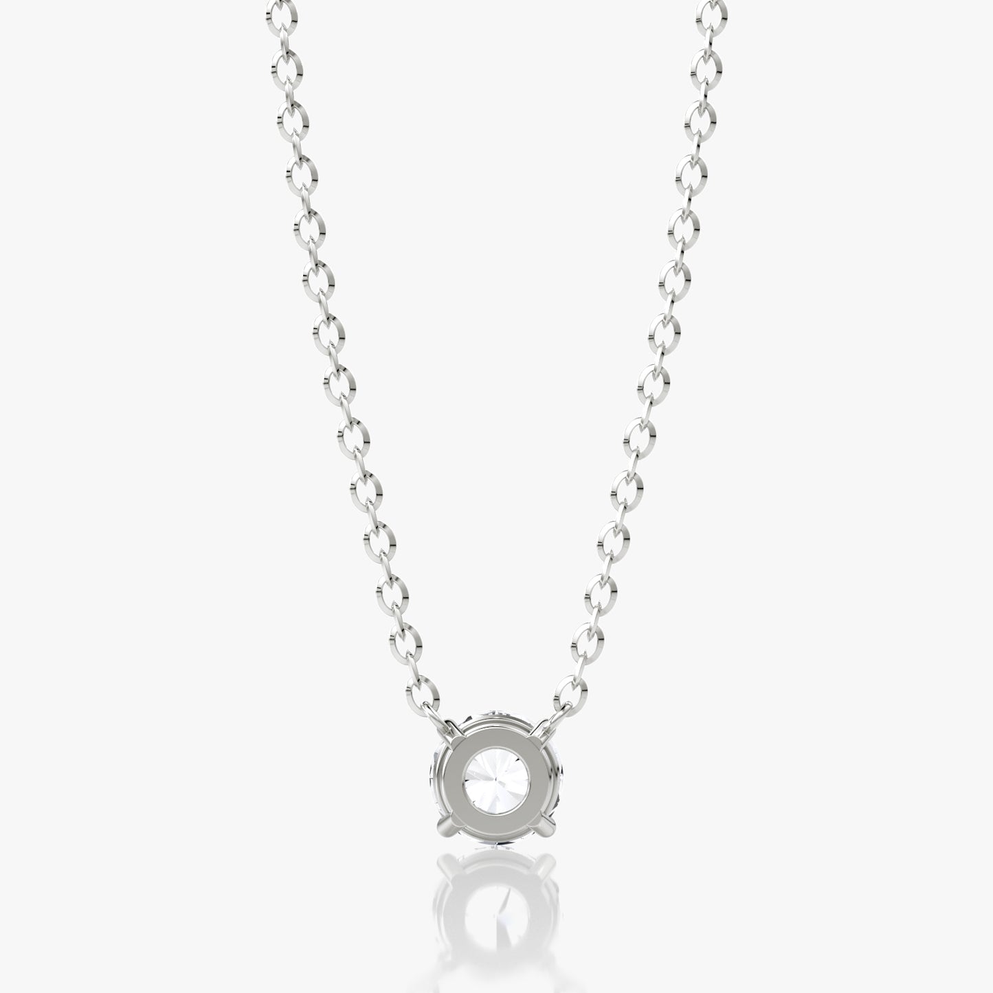 Round Brilliant Diamond Pendant Set in 14K Yellow Gold
