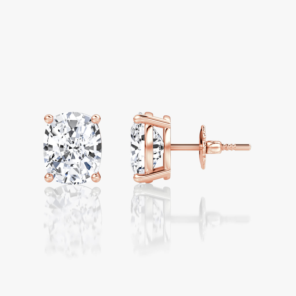 Oval Cut Diamond Stud Earrings