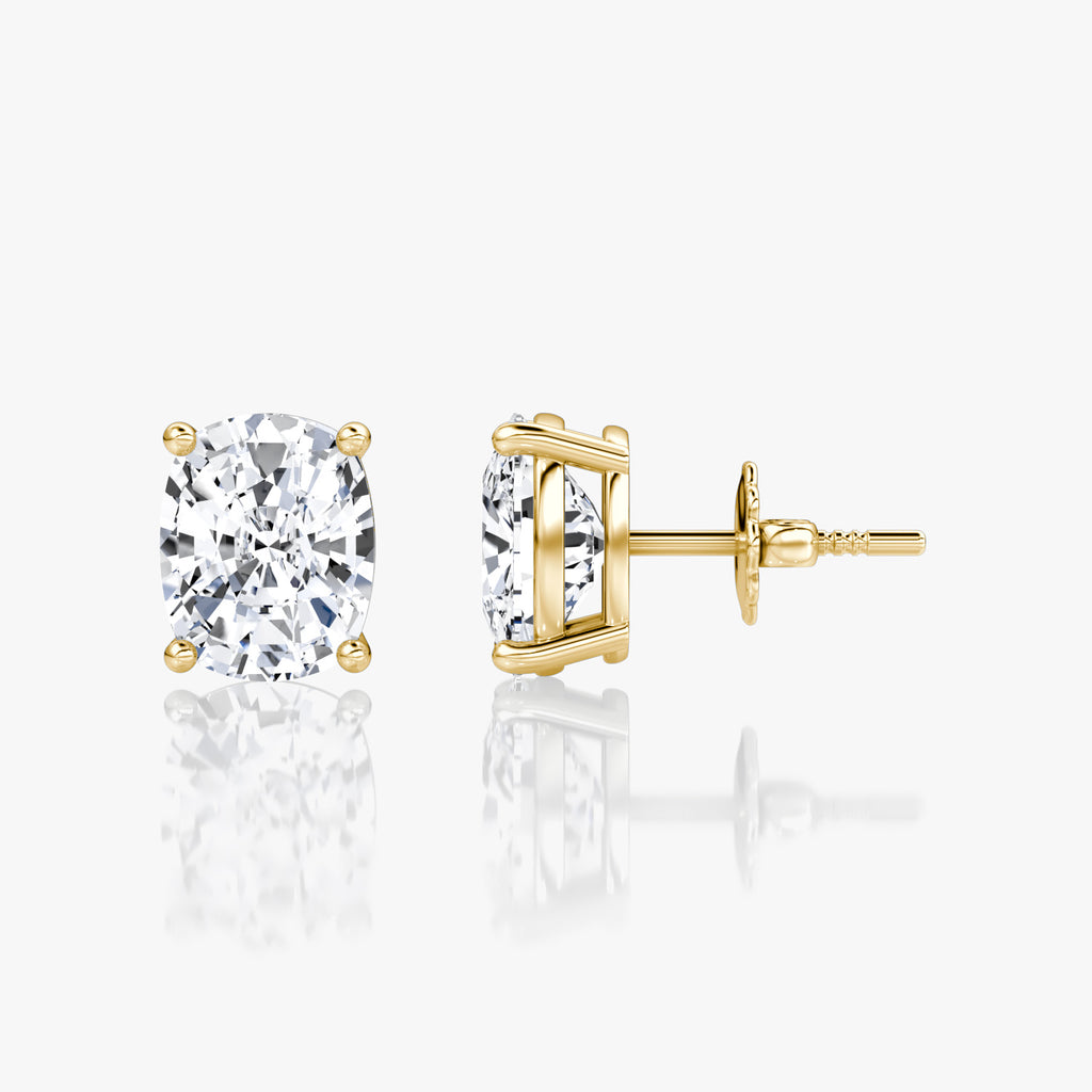 Oval Cut Diamond Stud Earrings