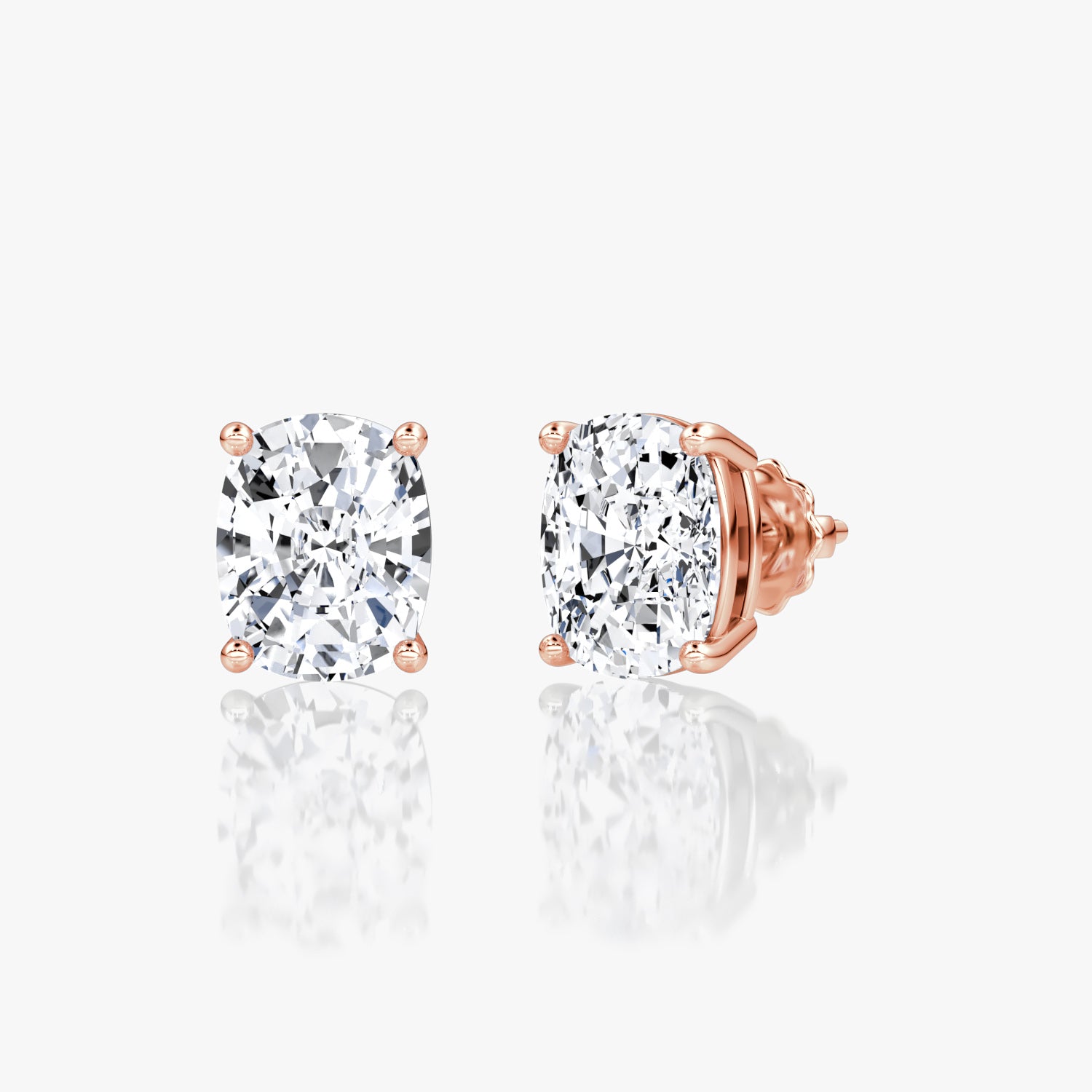 Oval Cut Diamond Stud Earrings