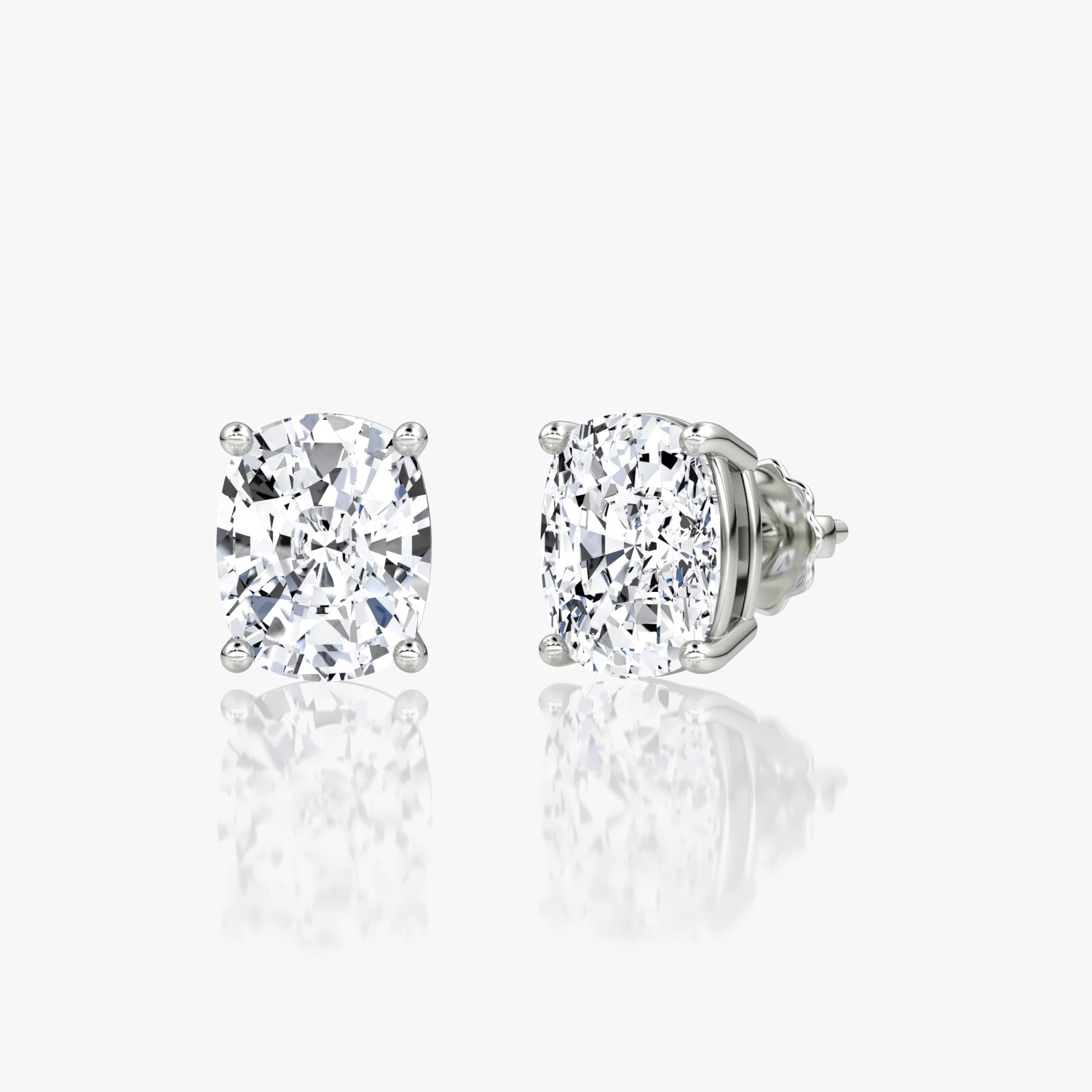 Oval Cut Diamond Stud Earrings