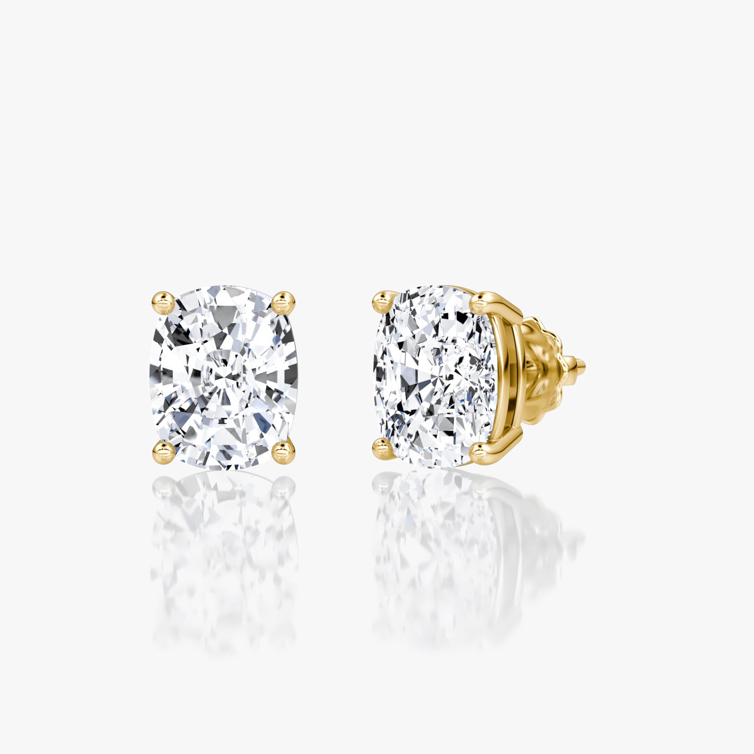 Oval Cut Diamond Stud Earrings
