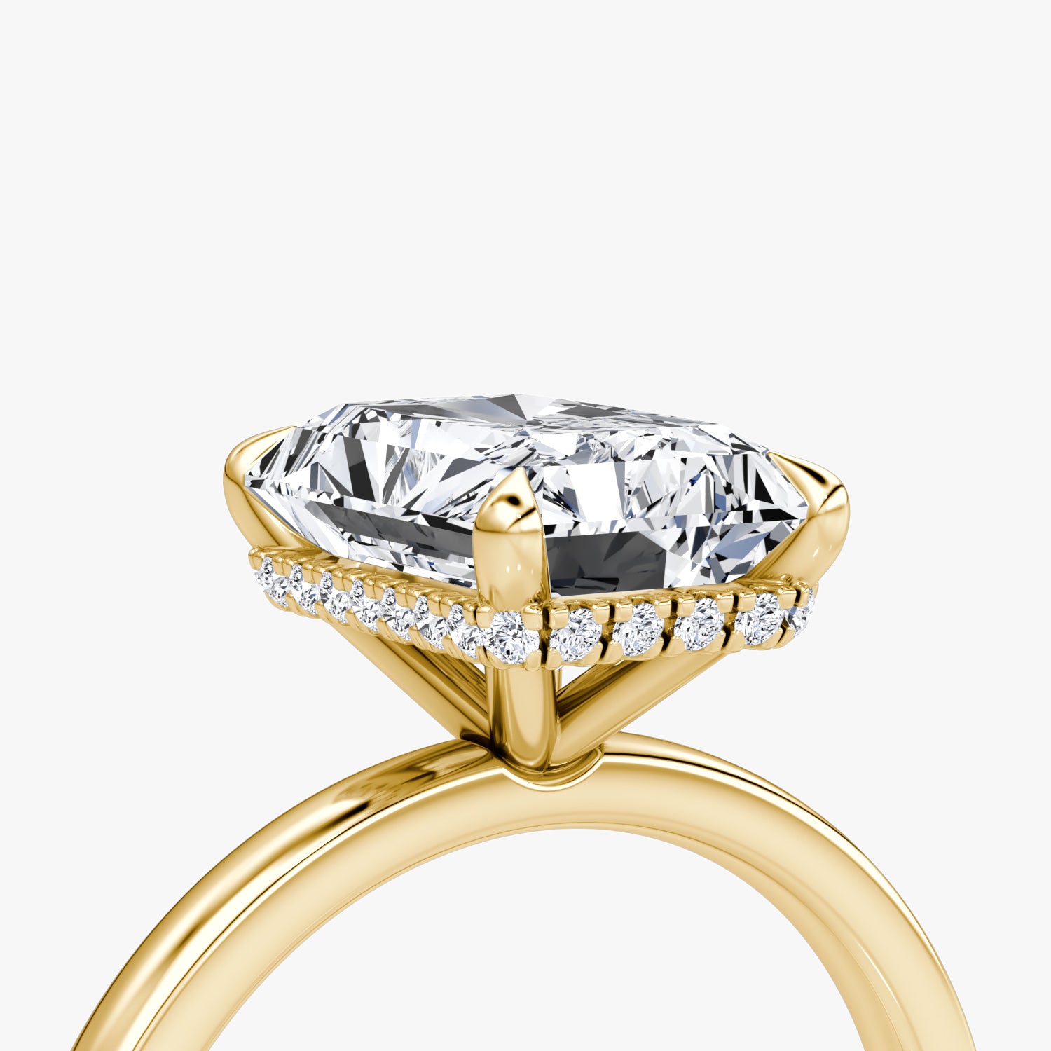 Radiant Elegance: 3.07ct Fancy Yellow Diamond Ring