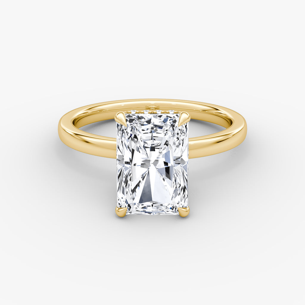 Radiant Elegance: 3.07ct Fancy Yellow Diamond Ring