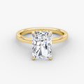 Radiant Elegance: 3.07ct Fancy Yellow Diamond Ring