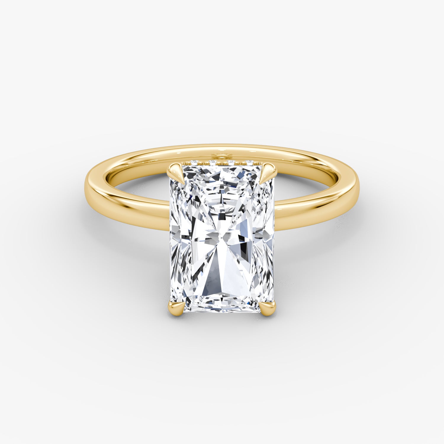 Radiant Elegance: 3.07ct Fancy Yellow Diamond Ring