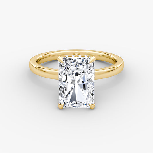 Radiant Elegance: 3.07ct Fancy Yellow Diamond Ring