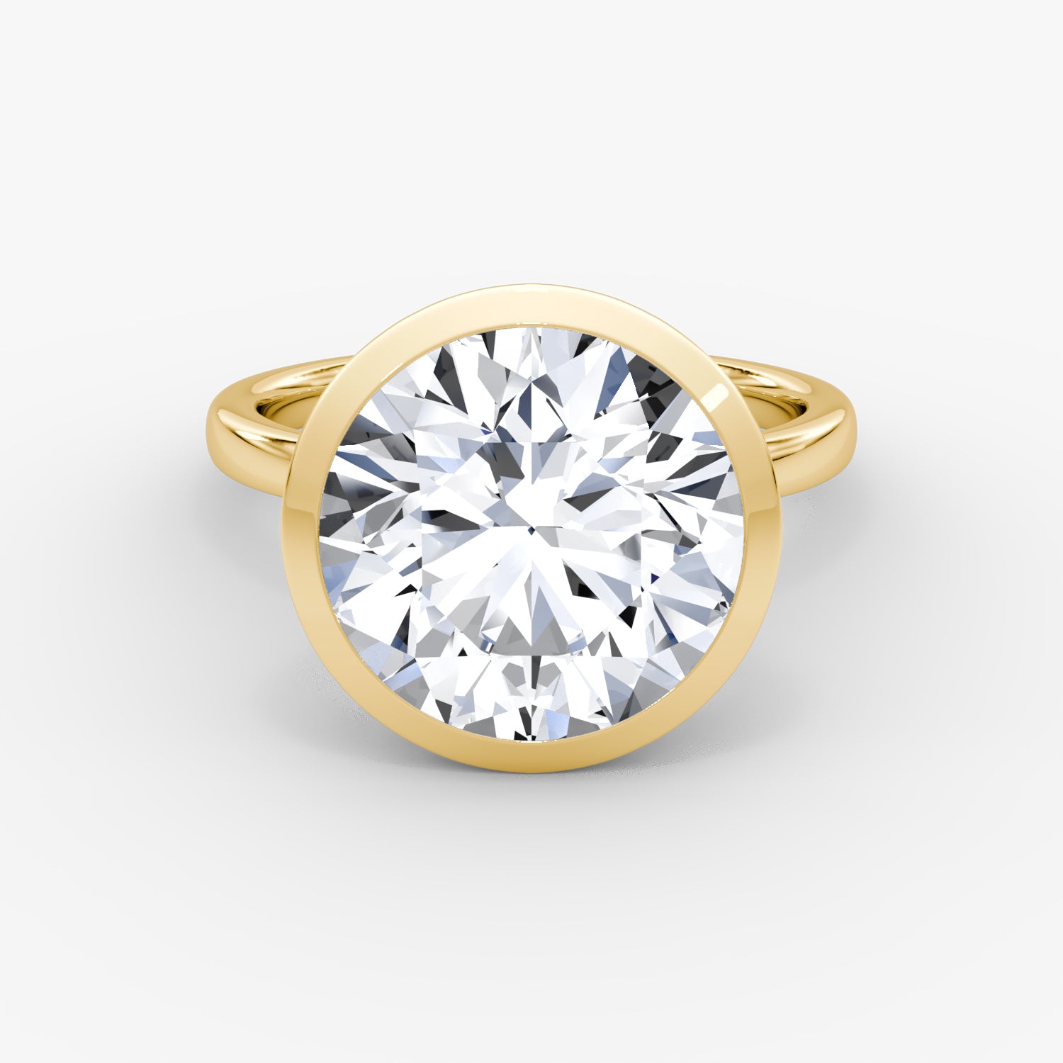 Bezel Set Round Diamond Ring