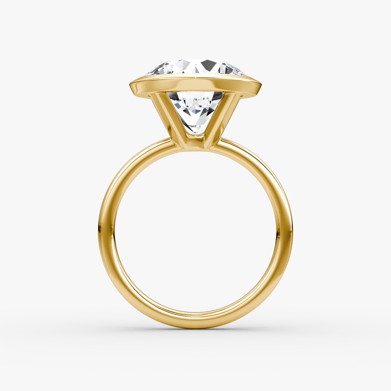 Bezel Set Round Diamond Ring