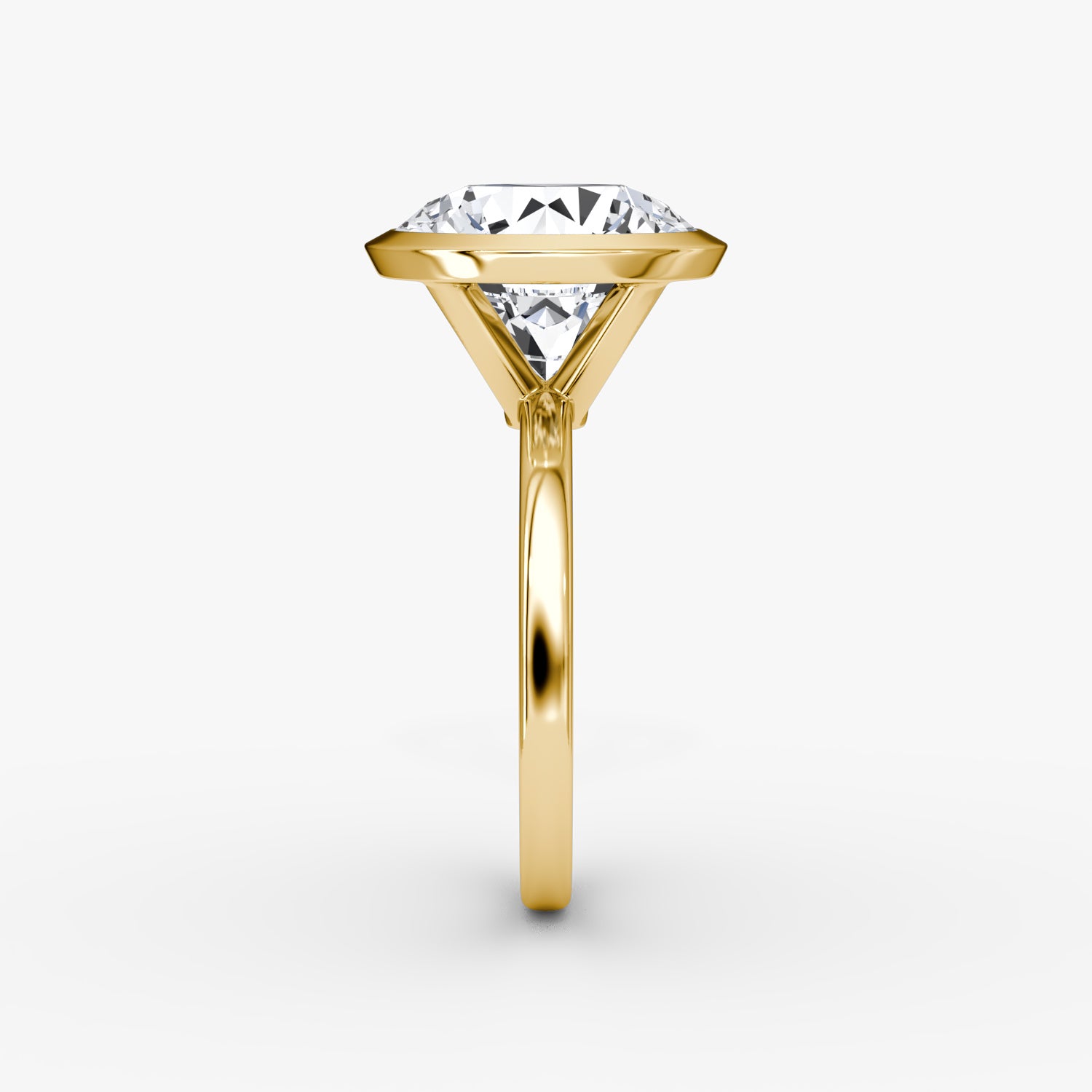 Bezel Set Round Diamond Ring