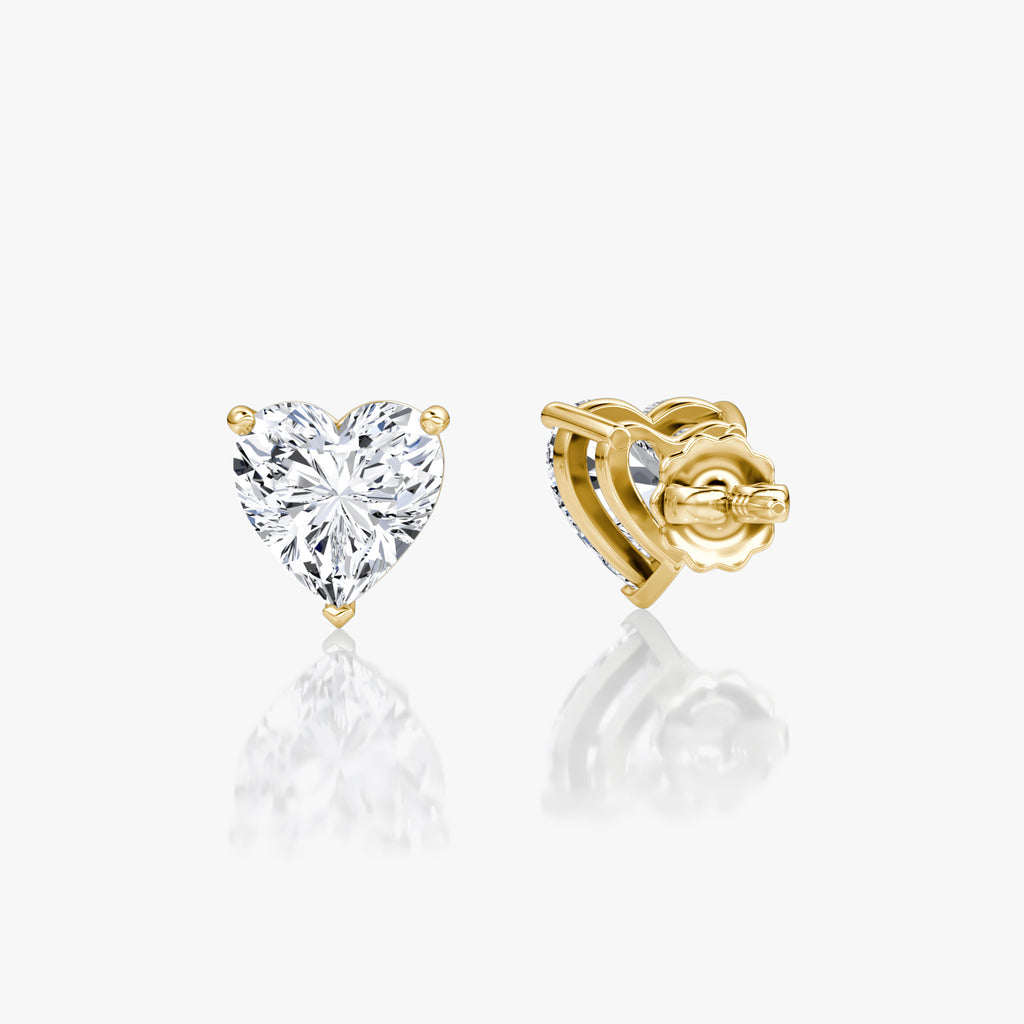 Heart Shaped Stud Earrings