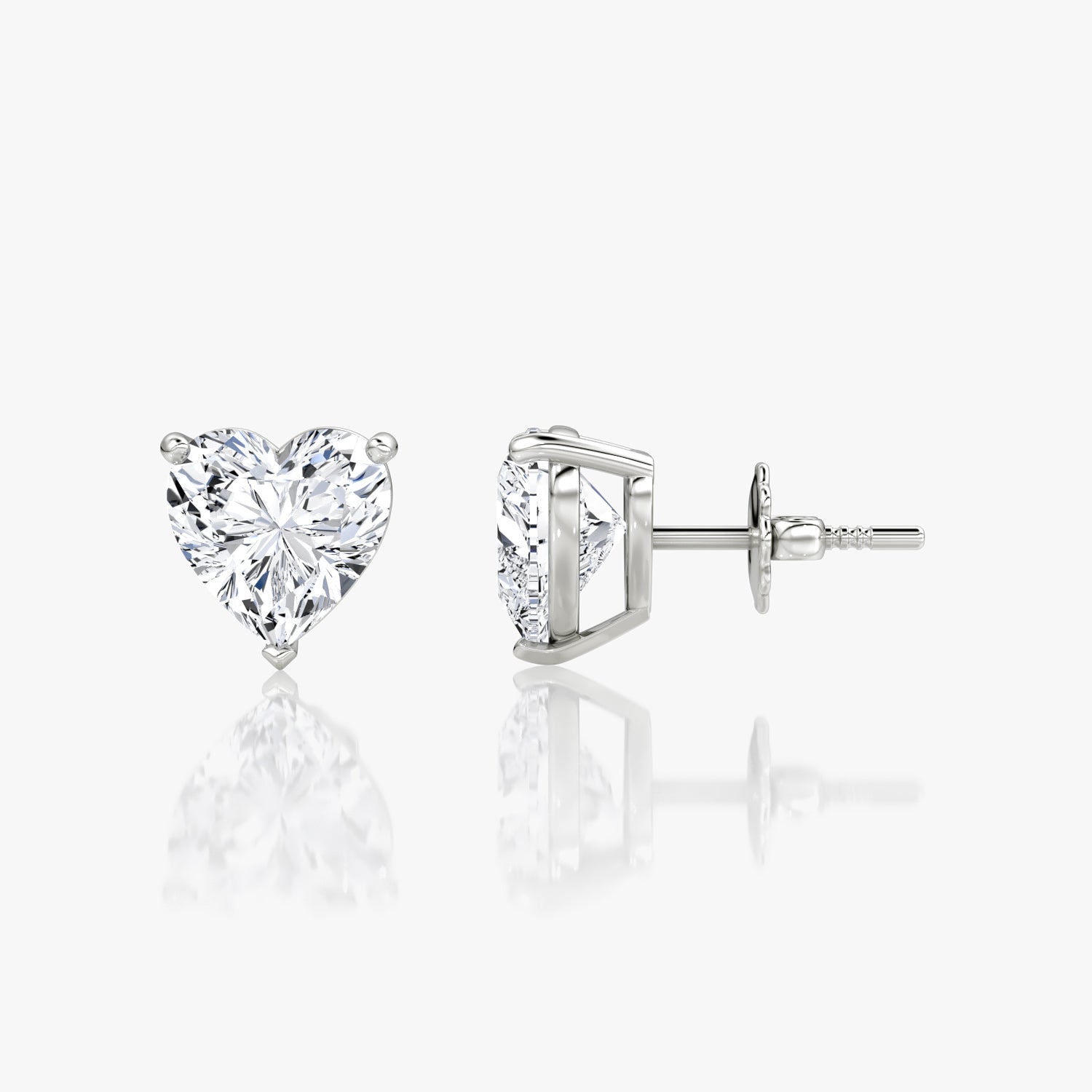 Heart Shaped Stud Earrings