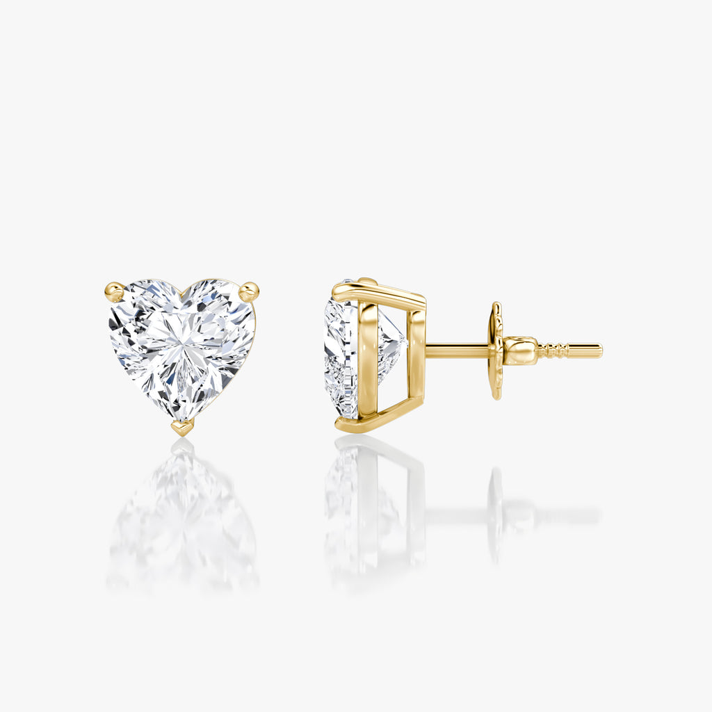 Heart Shaped Stud Earrings