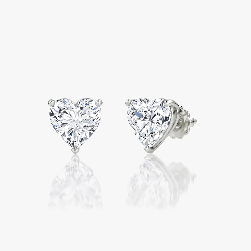 Heart Shaped Stud Earrings