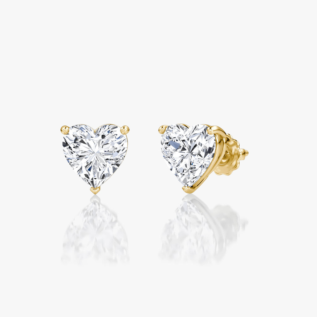 Heart Shaped Stud Earrings