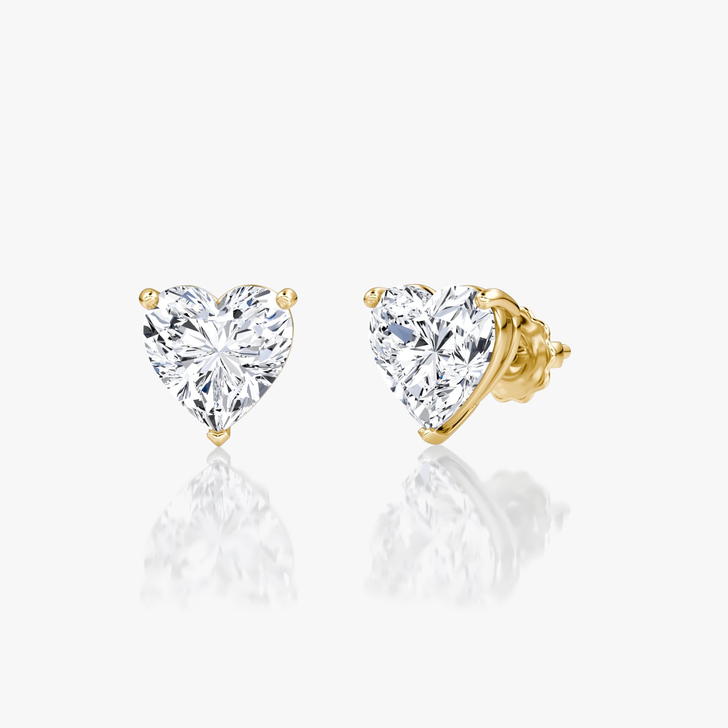 Heart Shaped Stud Earrings